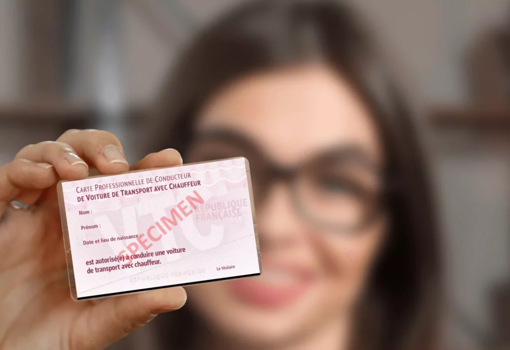 femme carte vtc